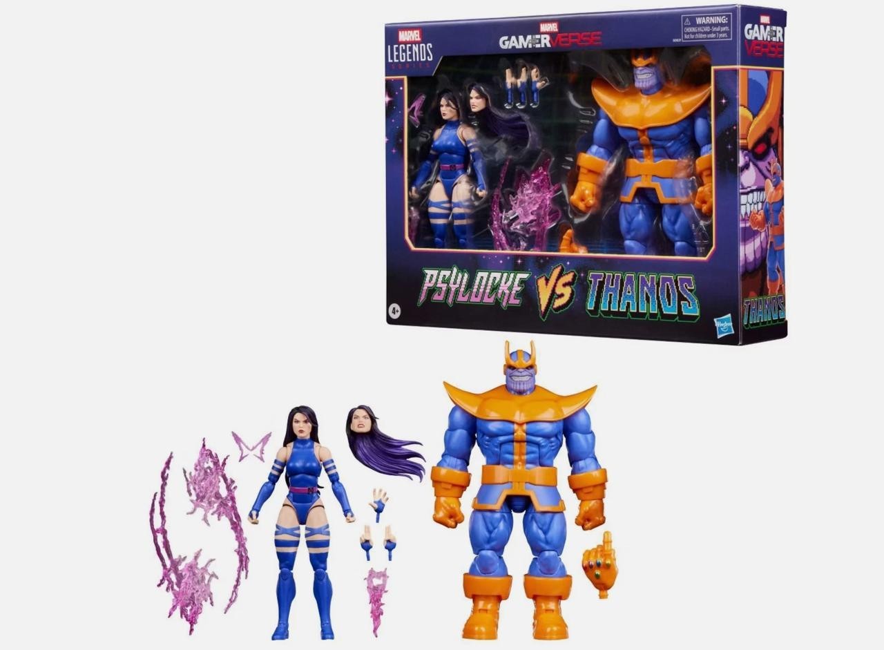 Marvel Legends Series Gamerverse Psylocke vs Thanos New - 