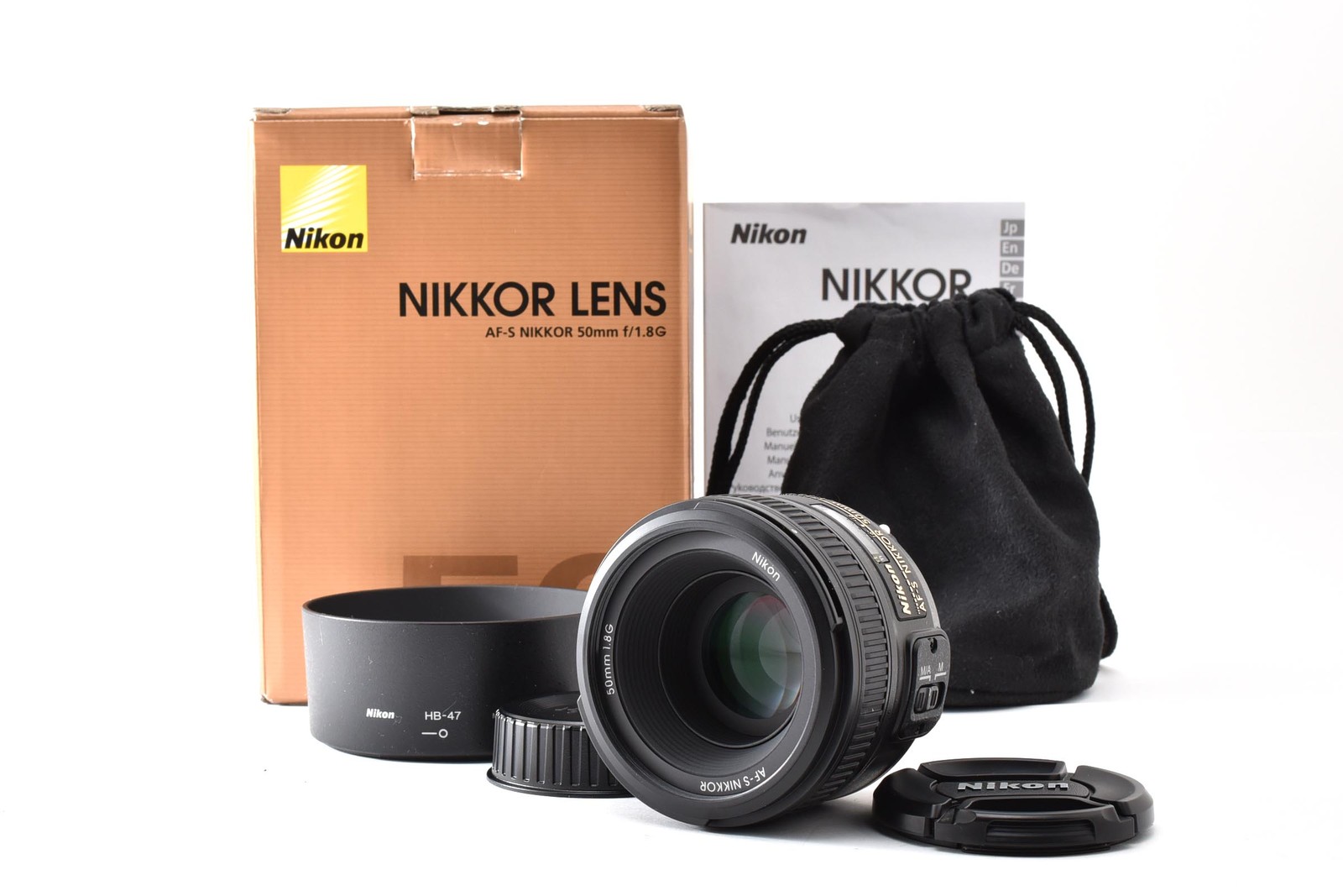[Almost Unused w/Box] Nikon AF-S NIKKOR 50mm f/1.8G Lens F Mount from JAPAN