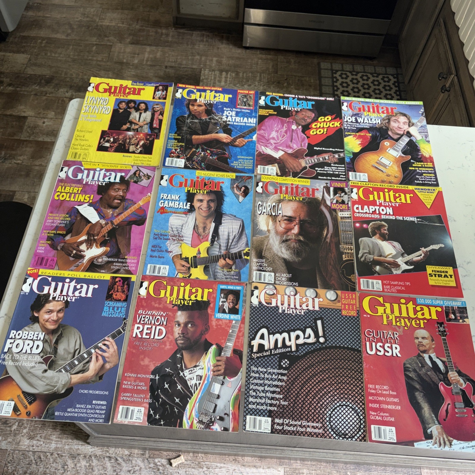 GUITAR PLAYER MAGAZINE 1988 Complete Year 12 issues GUITAR PLAYER MAGAZINE 1988 Complete Year 12 issues