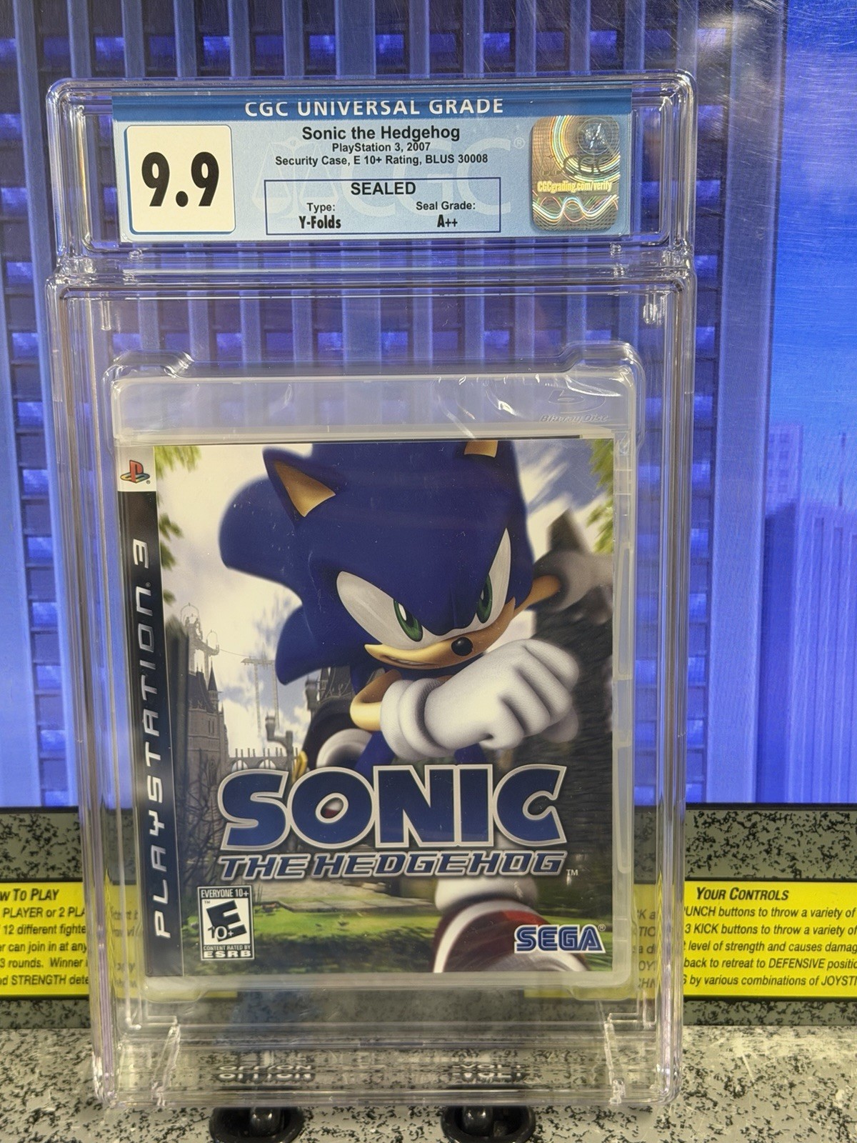 2006 PS3 Sonic the Hedgehog Sealed Playstation 3 BRAND NEW Graded CGC 9.9 A++