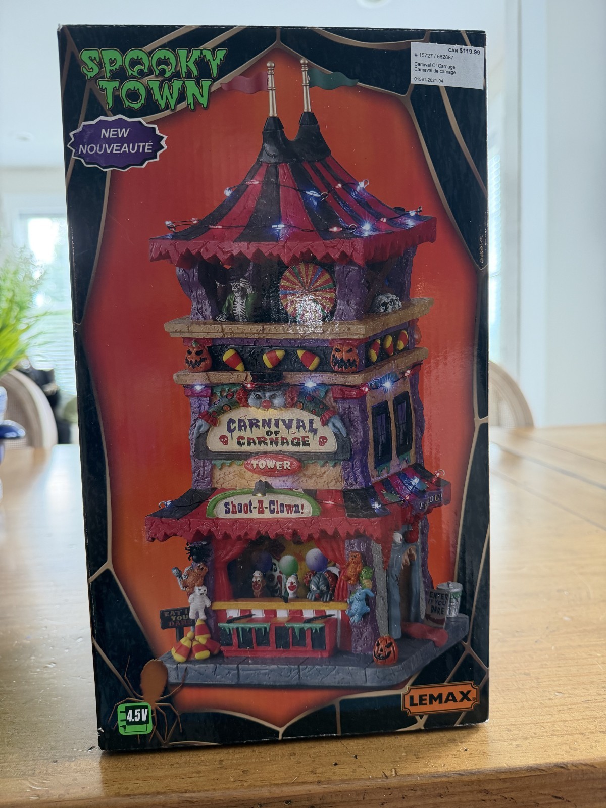SLIGHTLY USED LEMAX SPOOKY TOWN HALLOWEEN BUILDING CARNIVAL OF CARNAGE SLIGHTLY USED LEMAX SPOOKY TOWN HALLOWEEN BUILDING CARNIVAL OF CARNAGE