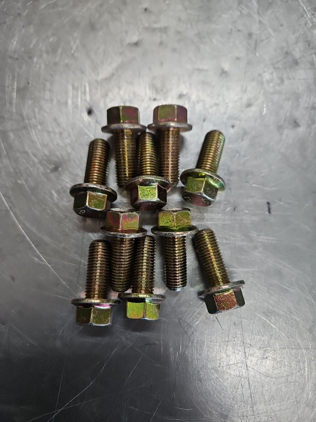 (10) pcs)Hex Bolts m10x1.25x25 Grade 10.9 (New) 1423-151 (10) pcs)Hex Bolts m10x1.25x25 Grade 10.9 (New) 1423-151