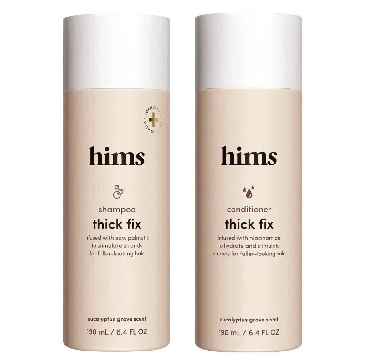 Hims Thick Fix SHAMPOO & CONDITIONER Set Saw Palmetto Hair Growth Thickening Hims Thick Fix SHAMPOO & CONDITIONER Set Saw Palmetto Hair Growth Thickening