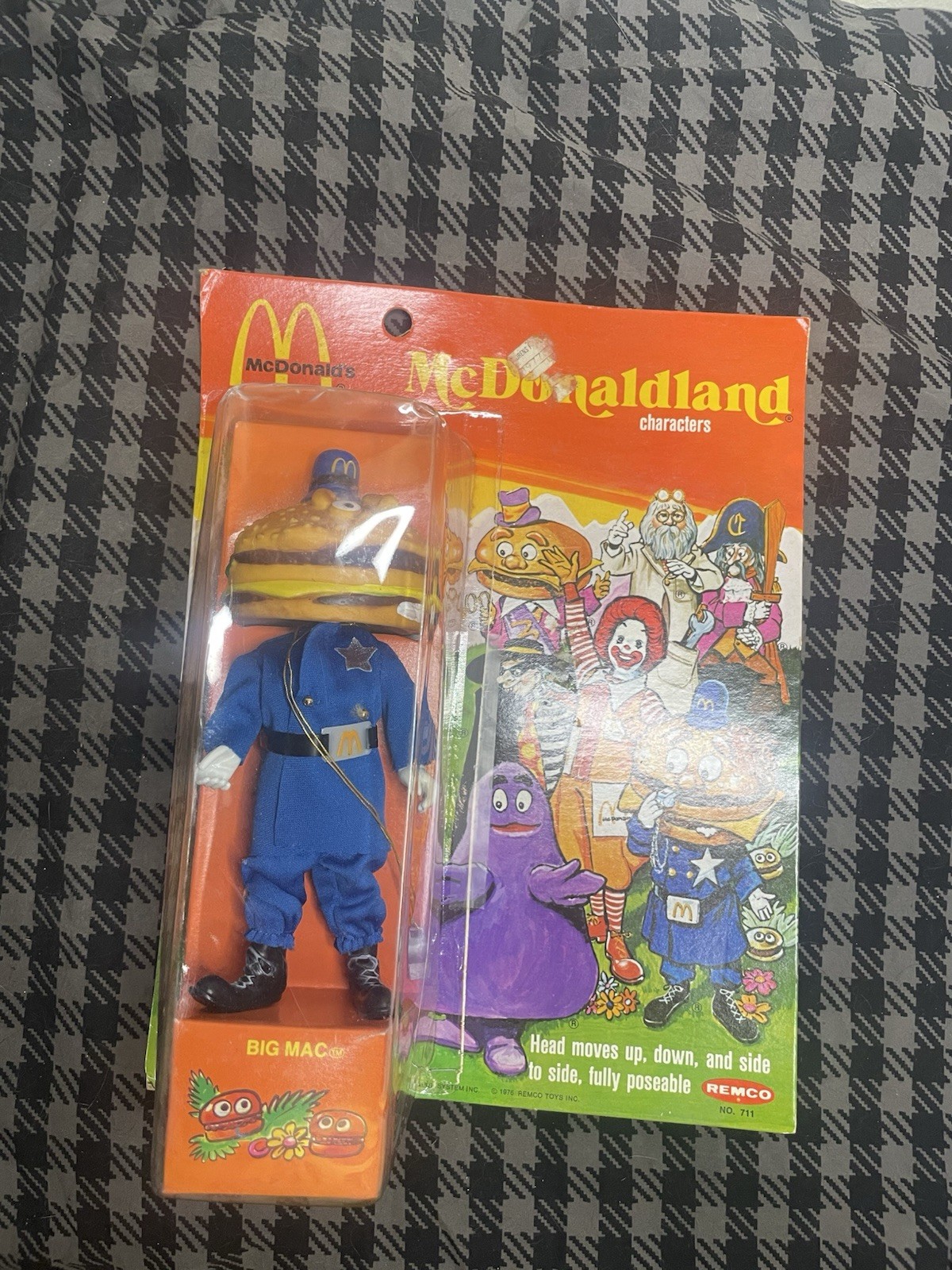 Vintage 1976 Remco Big Mac McDonaldland Action Figure - Sealed punched Card Vintage 1976 Remco Big Mac McDonaldland Action Figure - Sealed punched Card
