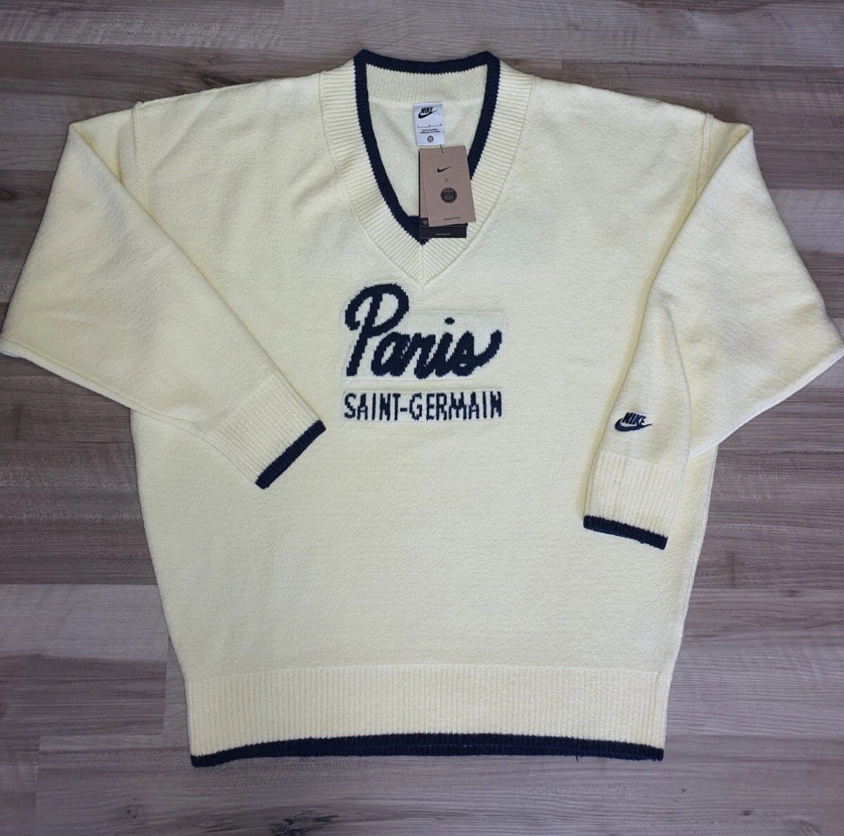Nike Paris Saint-Germain Tech Pack Soccer Knit Sweater FQ7801-744 Men’s Medium