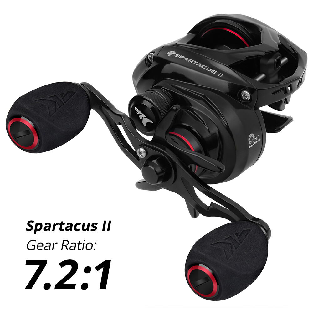 KastKing Spartacus II 7.2:1 freshwater/saltwater Baitcasting Fishing Reel NEW US