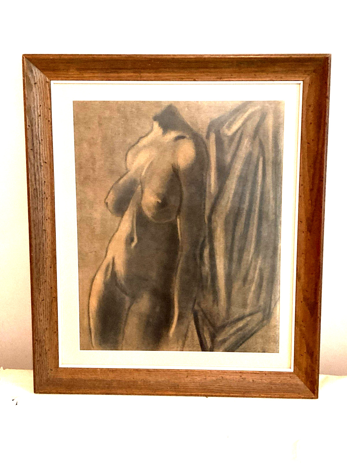 VINTAGE FIGURATIVE ORIGINAL HAND-DRAWN PAINTING VINTAGE FIGURATIVE ORIGINAL HAND-DRAWN PAINTING