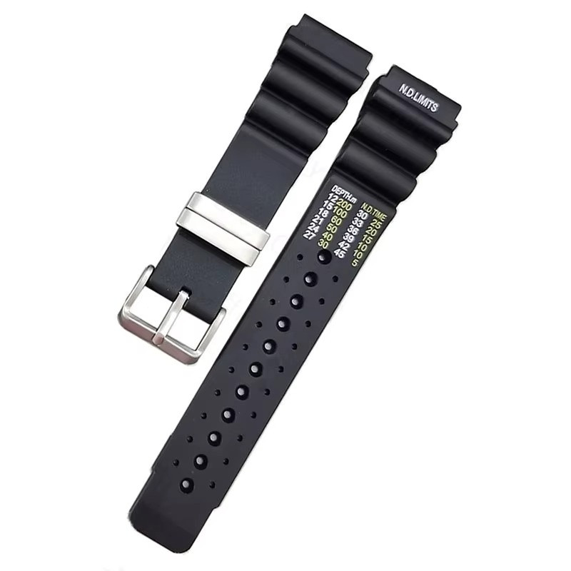 ND Diver Silicone Watch Band 20/22/24mm for Seiko Water Ghost Casio Citizen