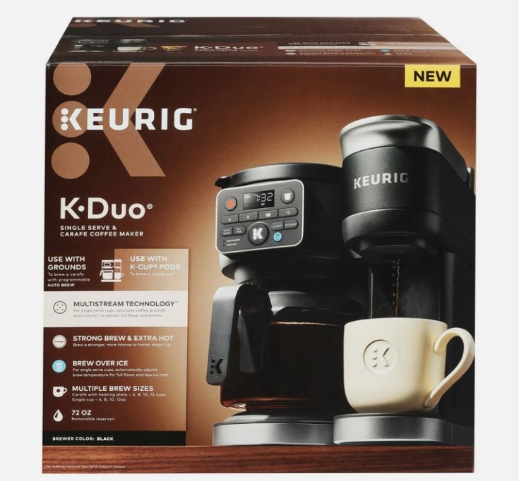Keurig K-Duo Hot & Iced Single Serve & Carafe Coffee Maker (Gen 2), Brand NEW