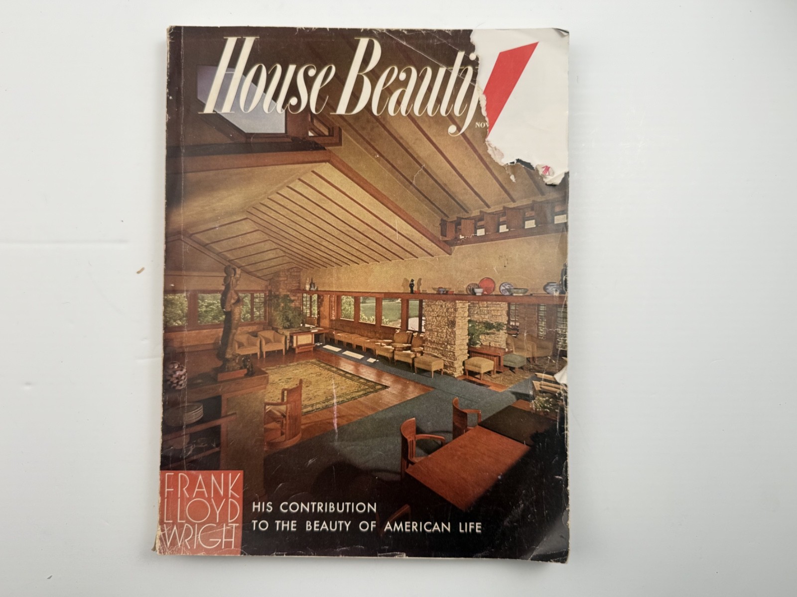 House Beautiful November 1955 – Frank Lloyd Wright Special Issue – MCM Architect