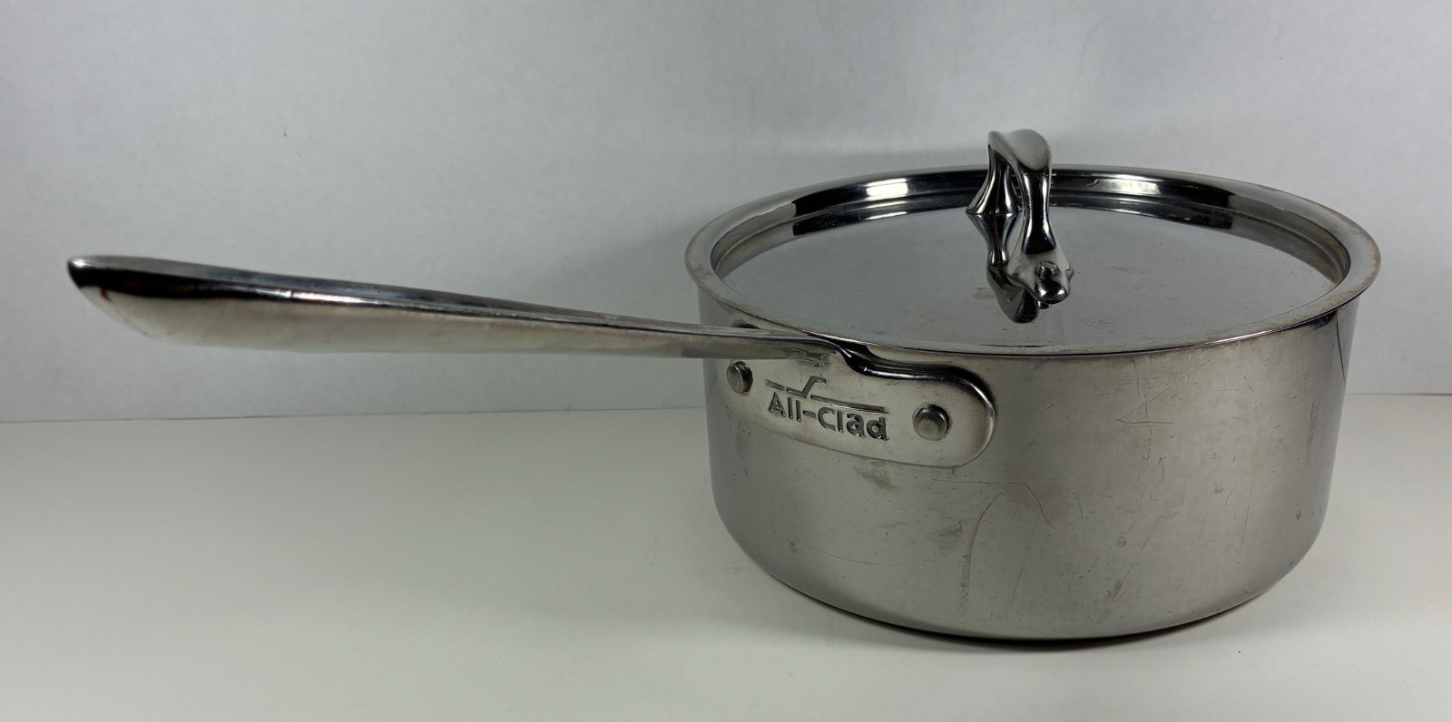 All-Clad 3 Qt Stainless Steel Saucepan with Lid 7.5\