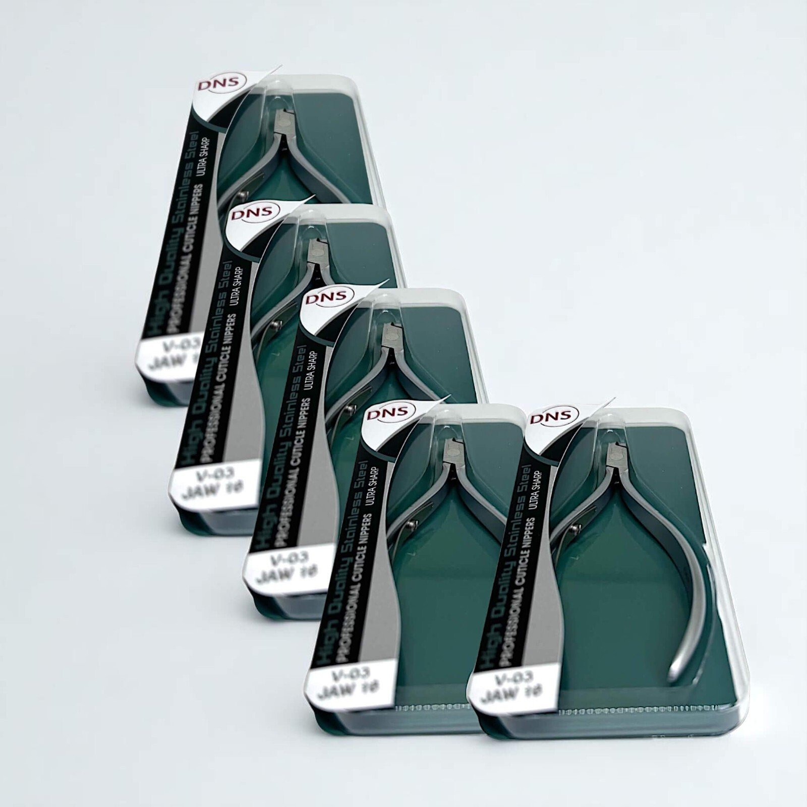 DNS Cuticle Nipper Square Head V03 Jaw #16 (Pack of 5)