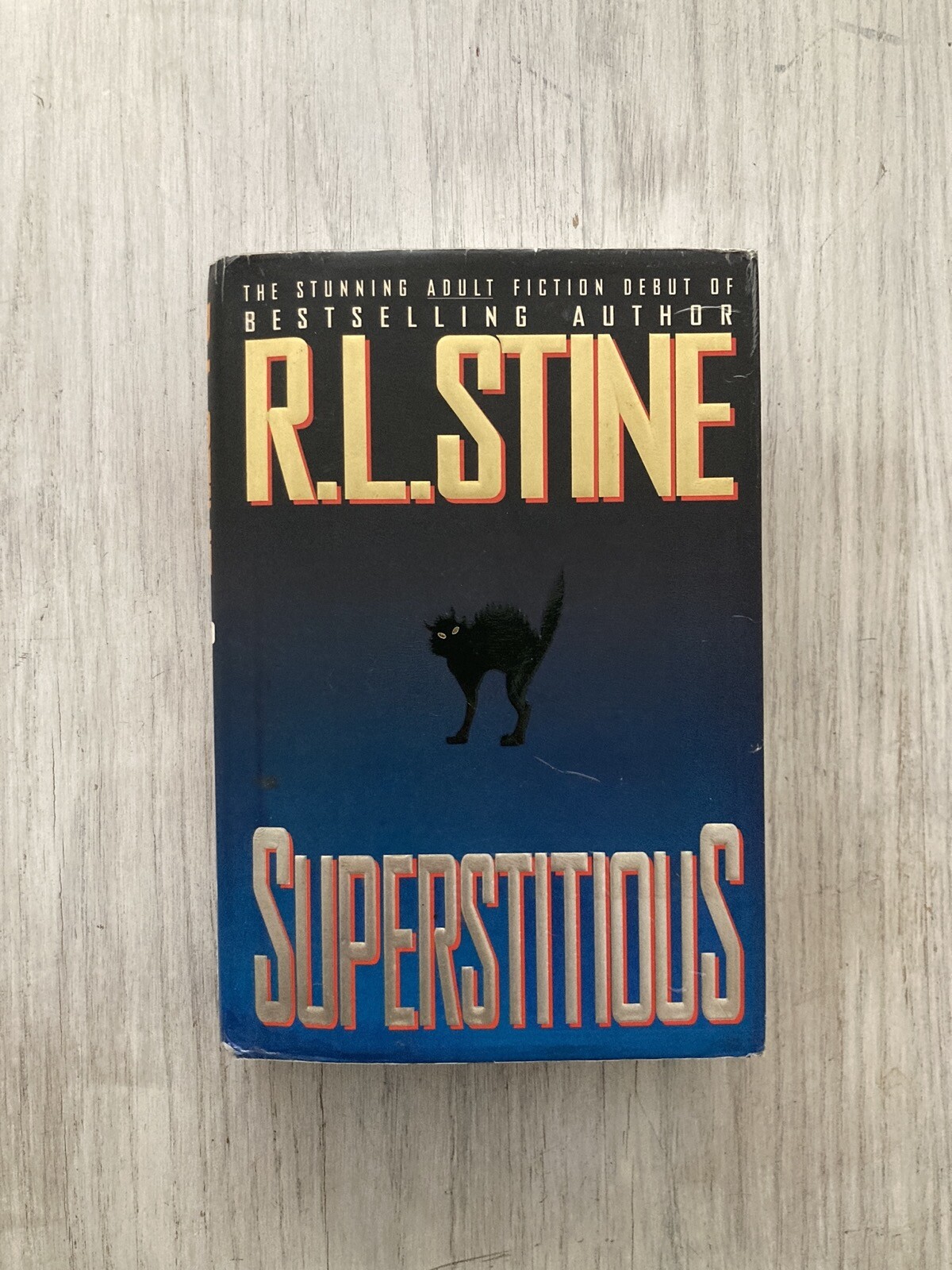 SIGNED Superstitious by R. L. Stine Adult Horror Novel HC DJ Goosebumps Author
