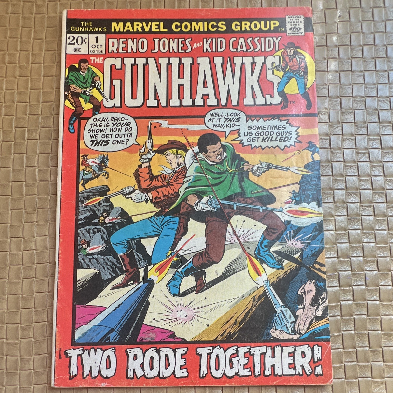 The Gunhawks Comics Book #1 & 2 Reno Jones and Kid Cassidy Marvel 1972 The Gunhawks Comics Book #1 & 2 Reno Jones and Kid Cassidy Marvel 1972