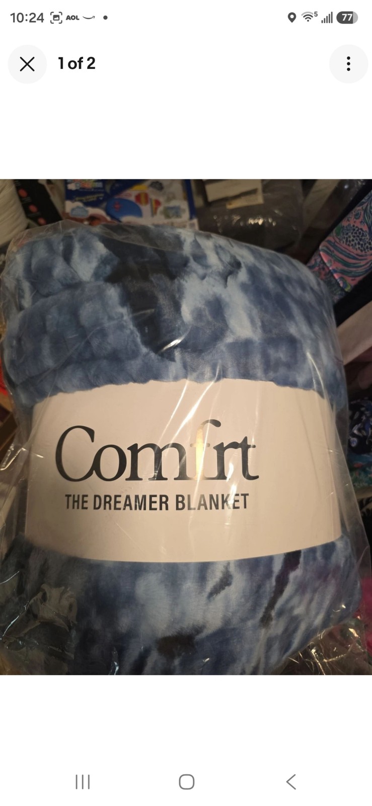 Comfrt The Dreamer Blanket Plush Soft Throw-Azure Blue Comfrt The Dreamer Blanket Plush Soft Throw-Azure Blue