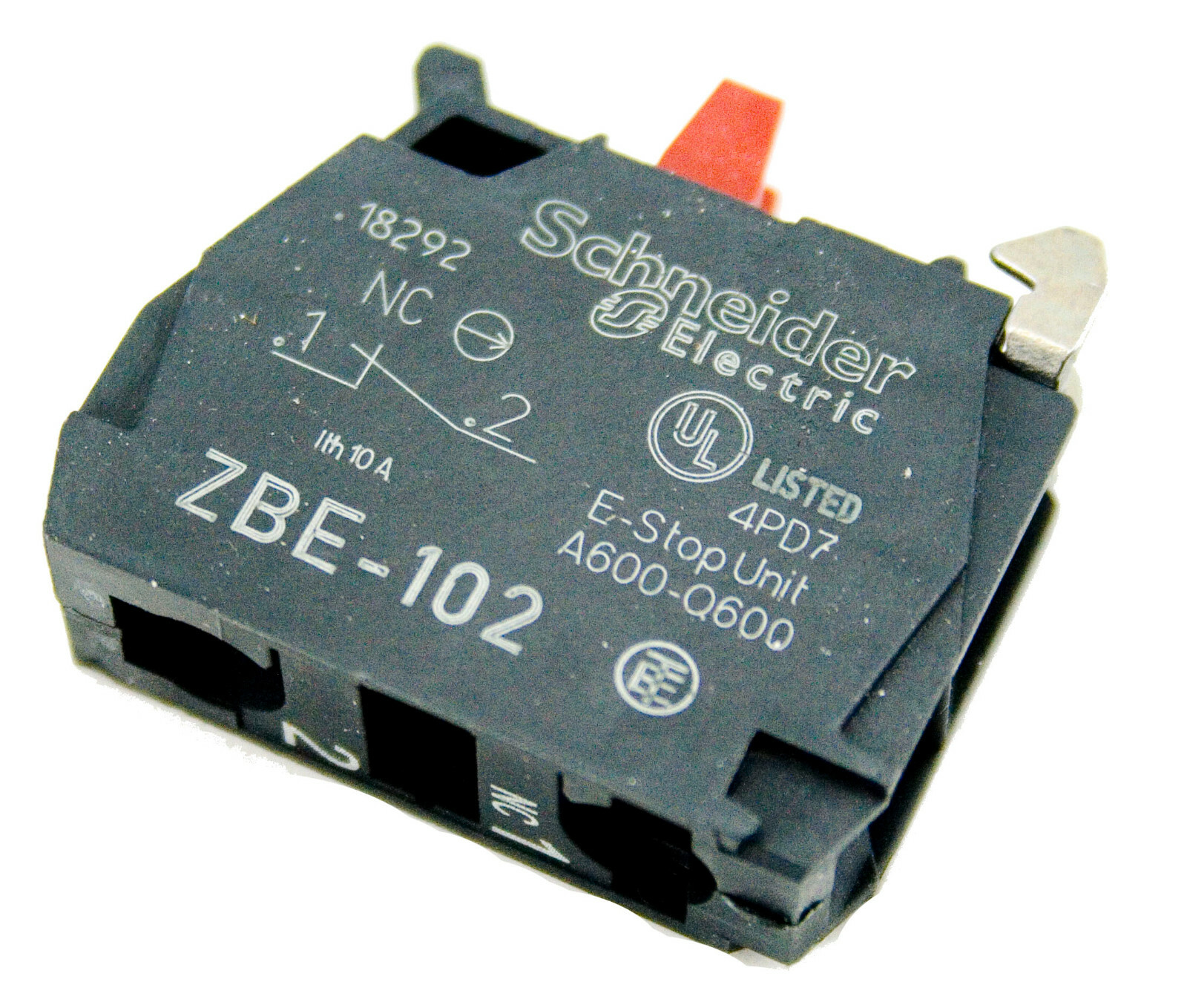 5PCS contact block, 1 NC Electric ZBE-102 Harmony, 22mm Push Butto