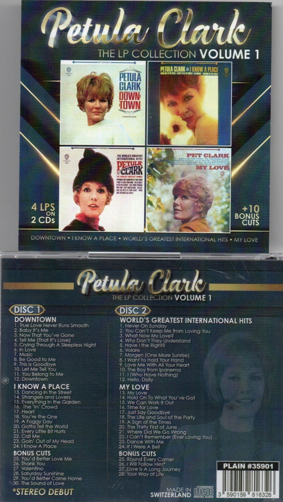 PETULA CLARK LP COLL VOL. 1 DOWNTOWN/I KNOW PLACE/INT. HITS/MY LOVE-2 CD LIKENEW PETULA CLARK LP COLL VOL. 1 DOWNTOWN/I KNOW PLACE/INT. HITS/MY LOVE-2 CD LIKENEW