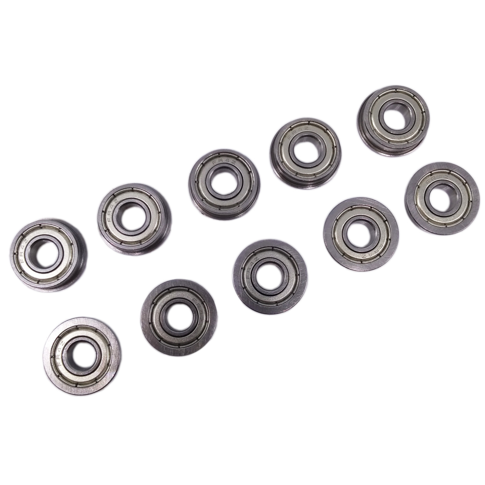 10x FR4ZZ MR4 Metal Shielded Flanged Ball Bearings 1/4\