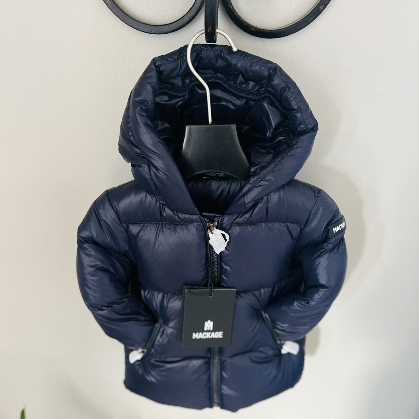 MACKAGE Morgan Water Repellent Down Insulated Hooded Puffer Jacket, 6 Months NWT