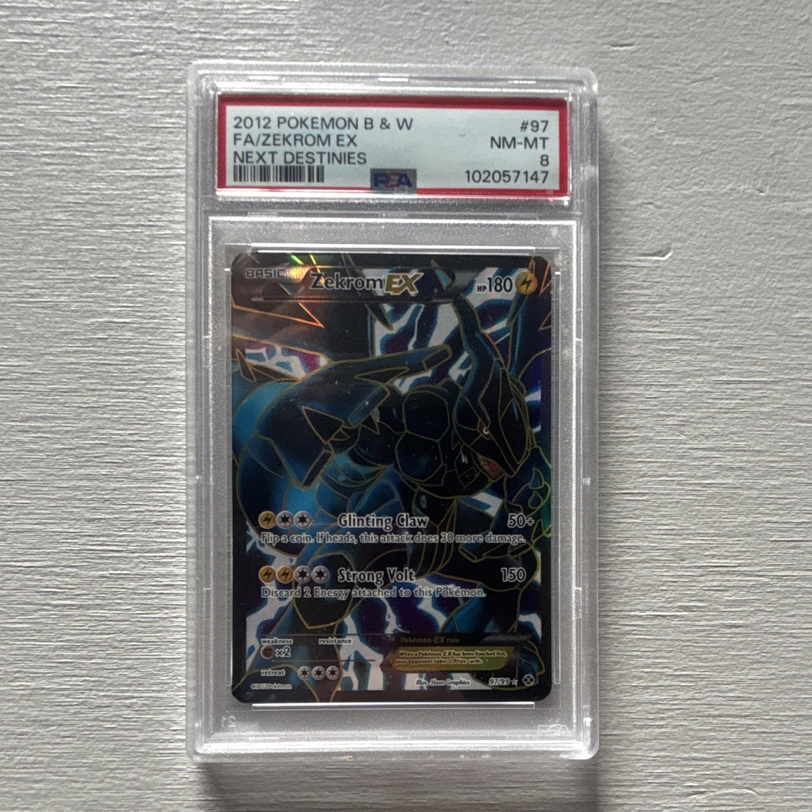 Zekrom EX (97 Full Art) 97/99 Next Destinies Holo Zekrom EX (97 Full Art) 97/99 Next Destinies Holo
