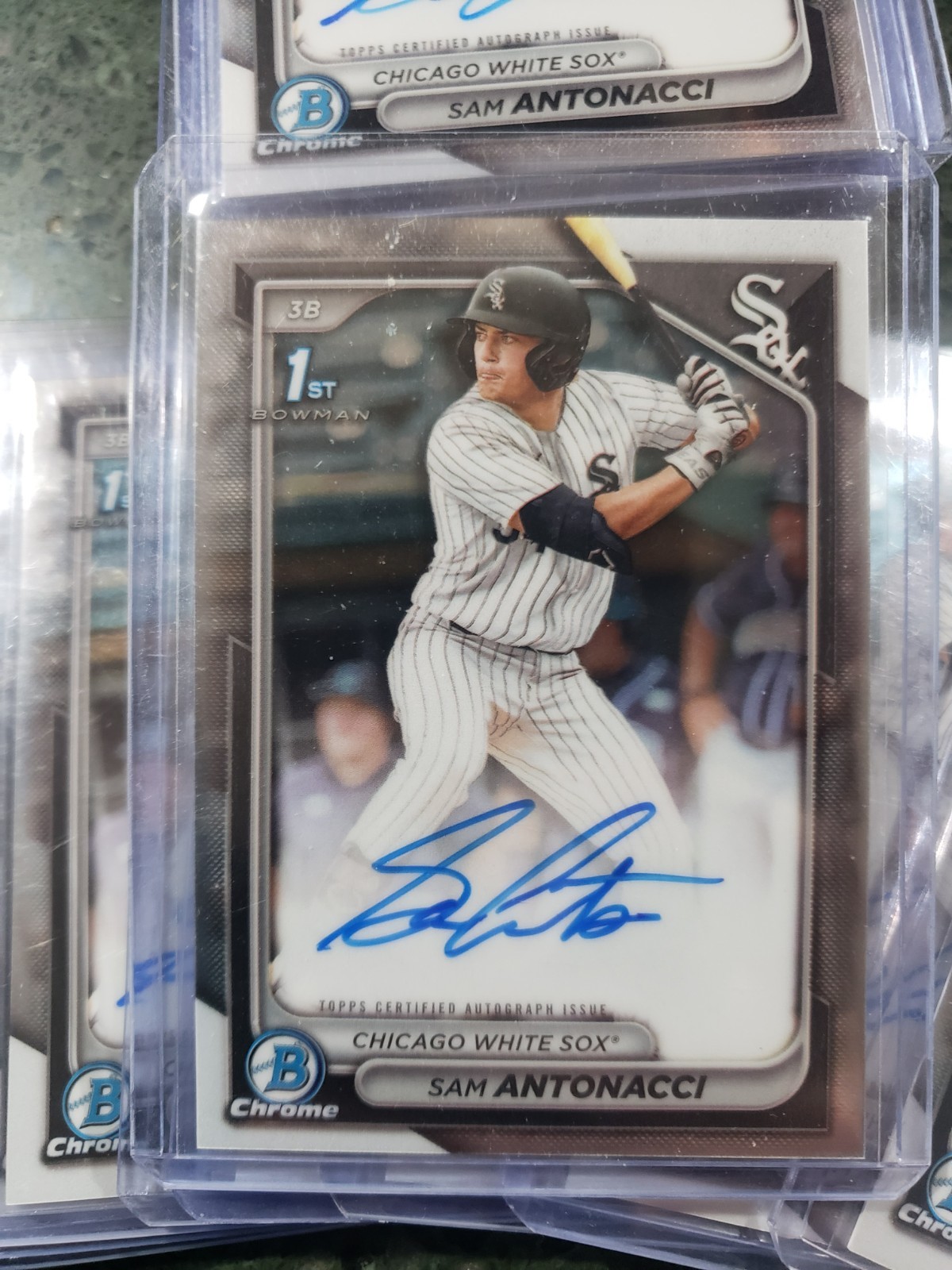 2024 Topps Bowman Chrome 1st Bowman Sam Antonacci Auto CPA-SA QUANTITY 
