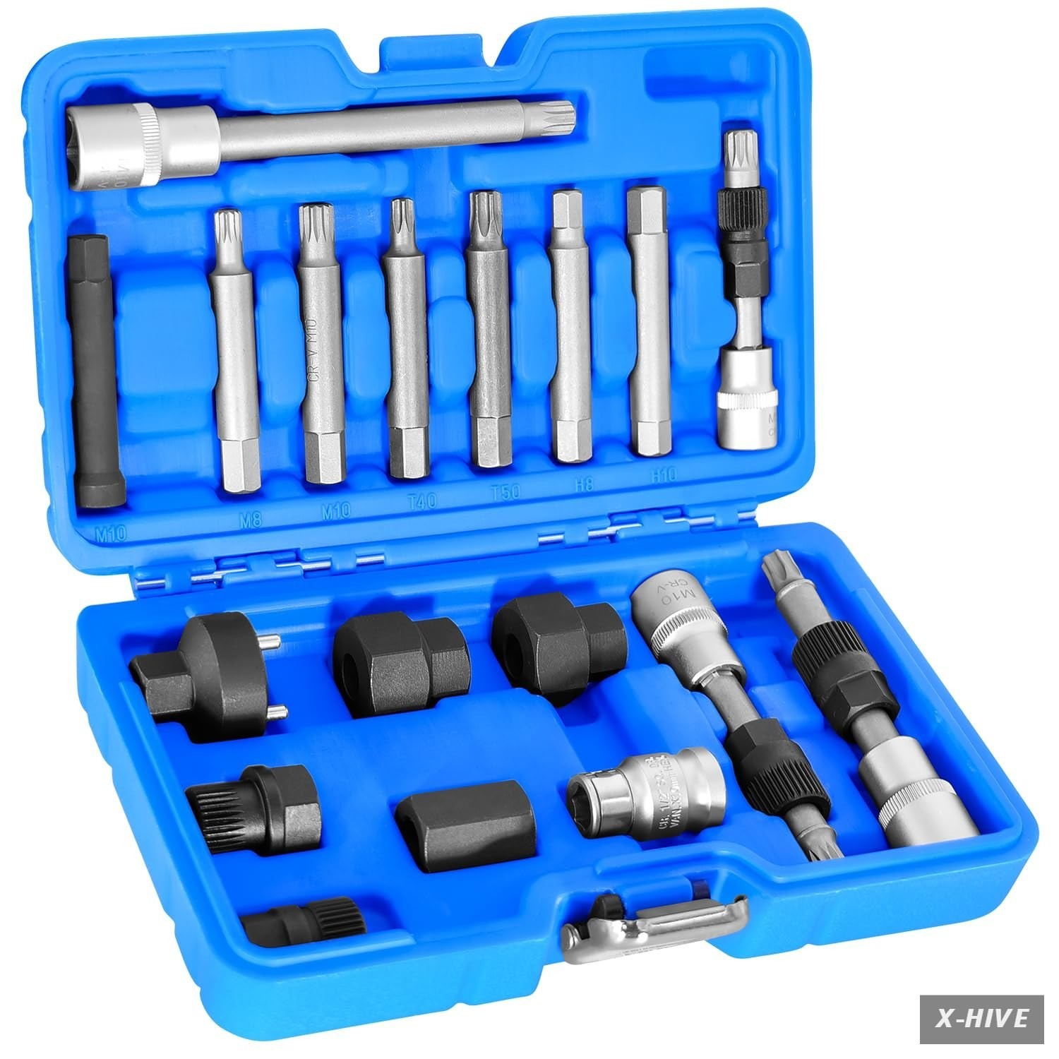 JEUCLEL 18PCS Alternator Pulley Removal Tool Kit