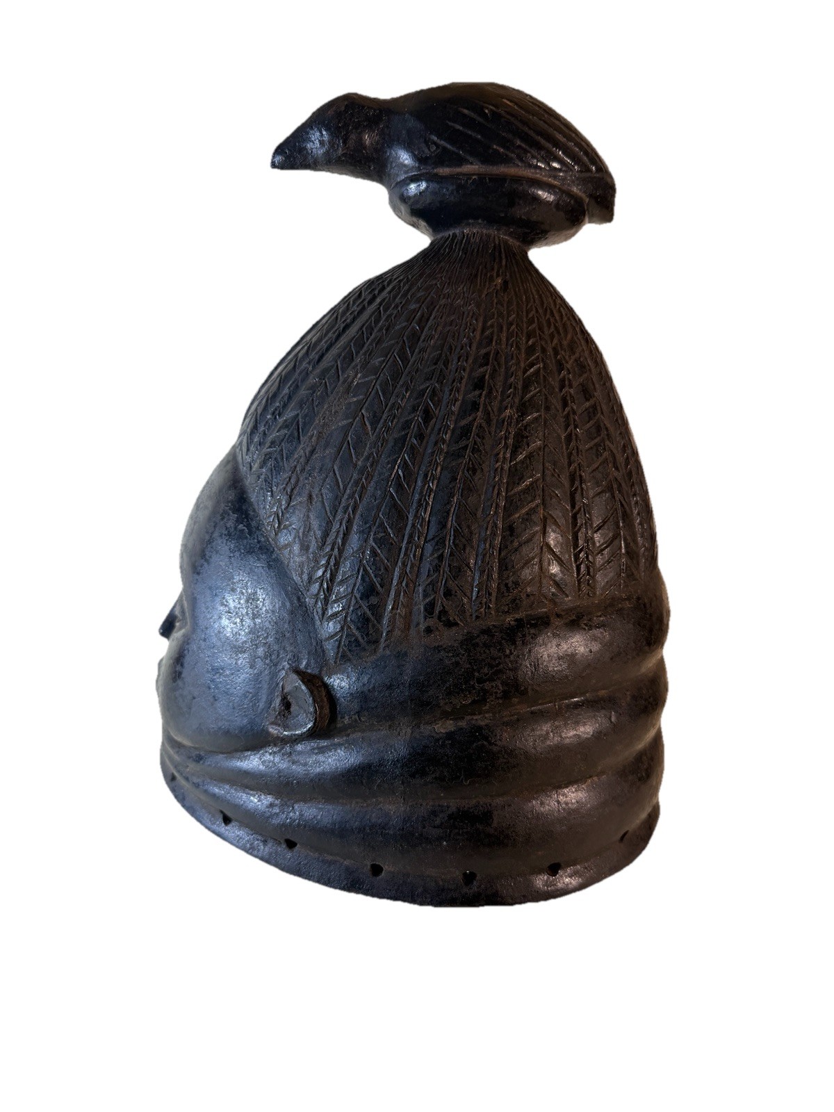 African Mende Helmet Mask Sierra Leone