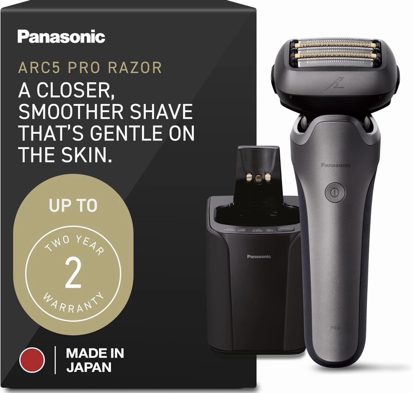 Panasonic ARC5 PRO ES-L580W-S 5-Blade Wet Dry Electric Shaver Silver Open Box
