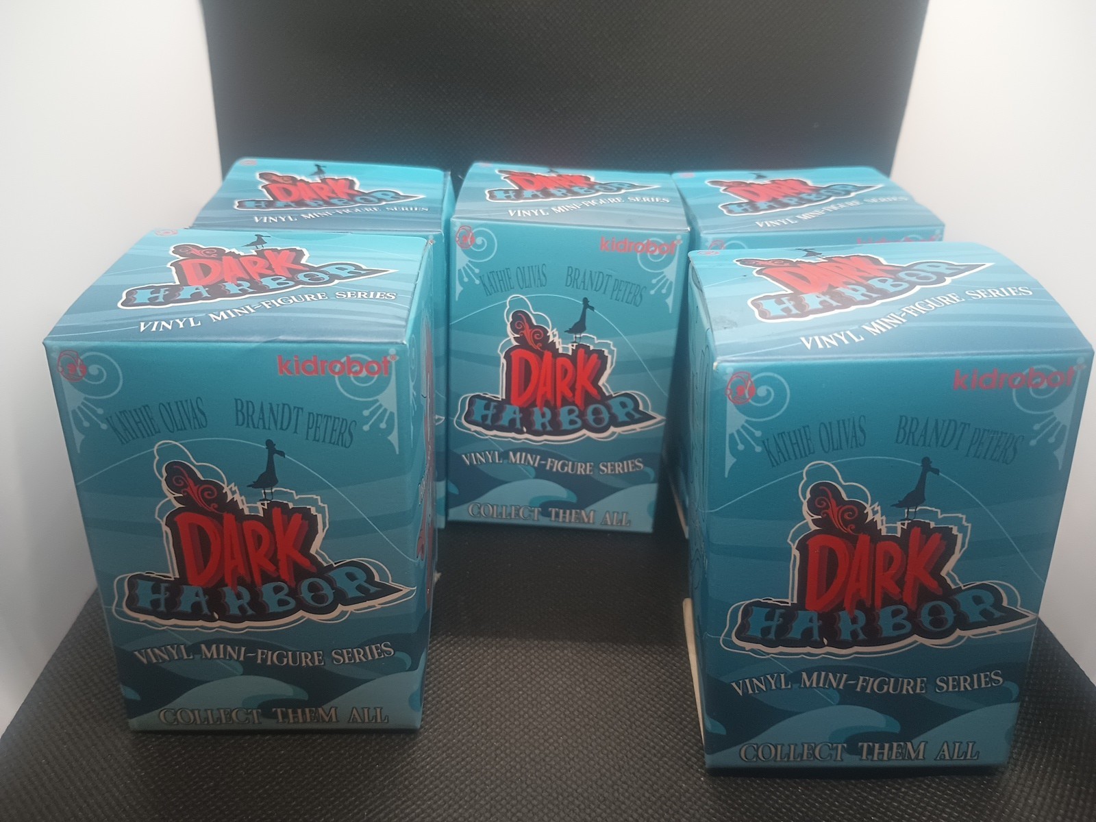 5 X Kidrobot Dark Harbor Vinyl Mini-Figure Series Blind Box - Brand New