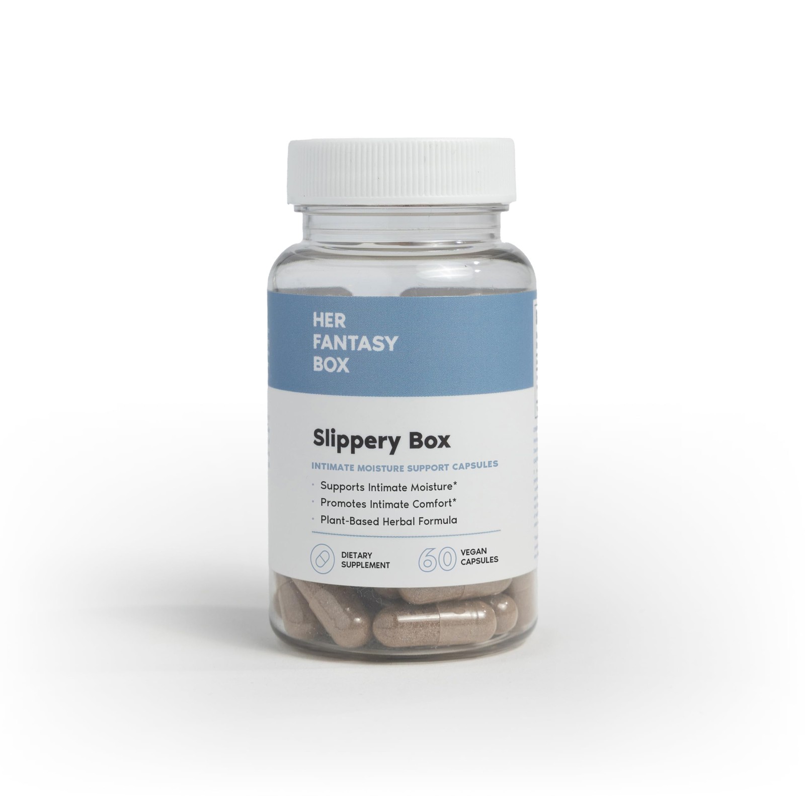| Slippery Box | Fast-Acting Slippery Elm Capsules for Feminine Wellness & In