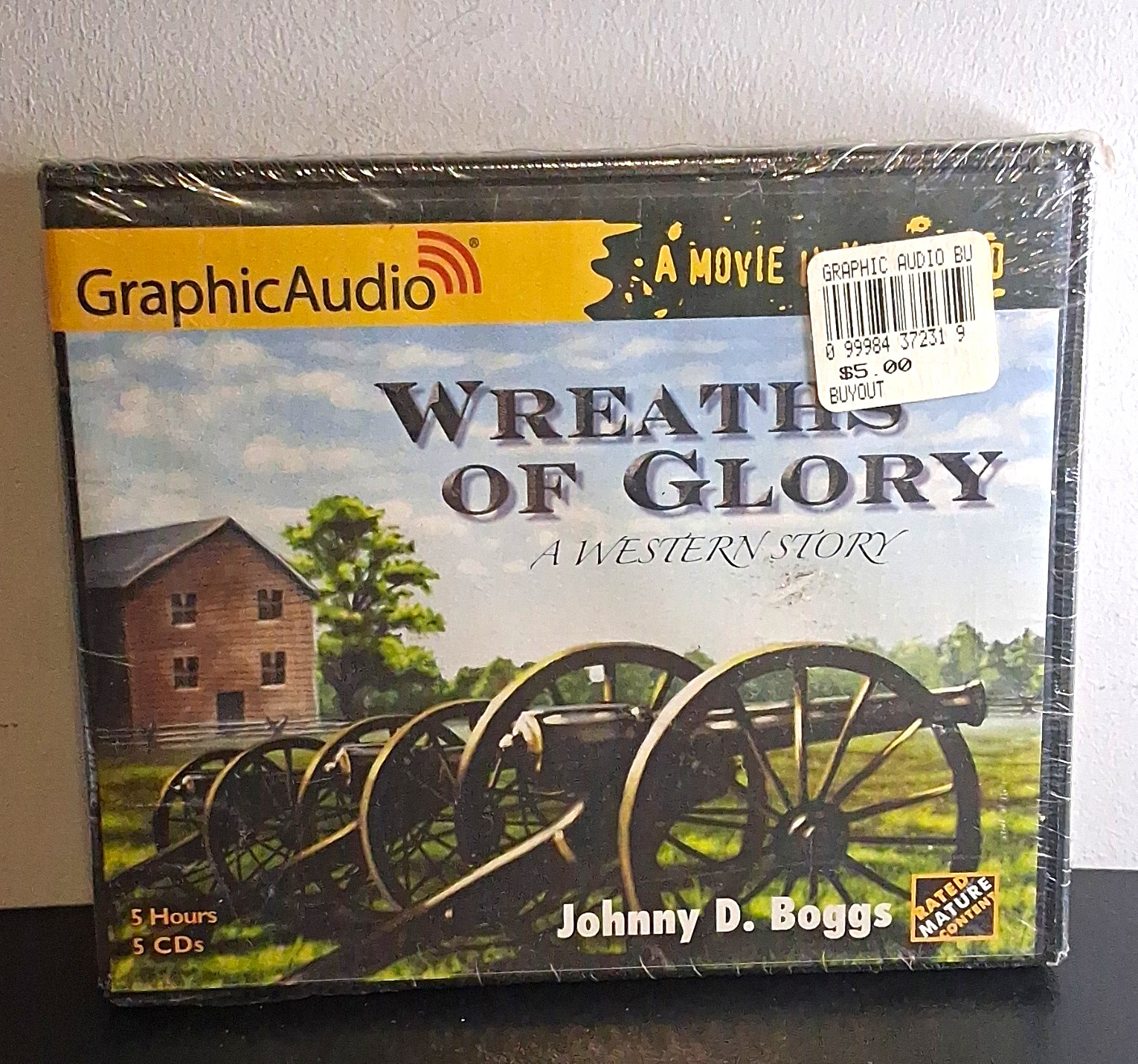GraphicAudio Wreaths of Glory Western Audiobook Unabridged 5hr CD Boggs