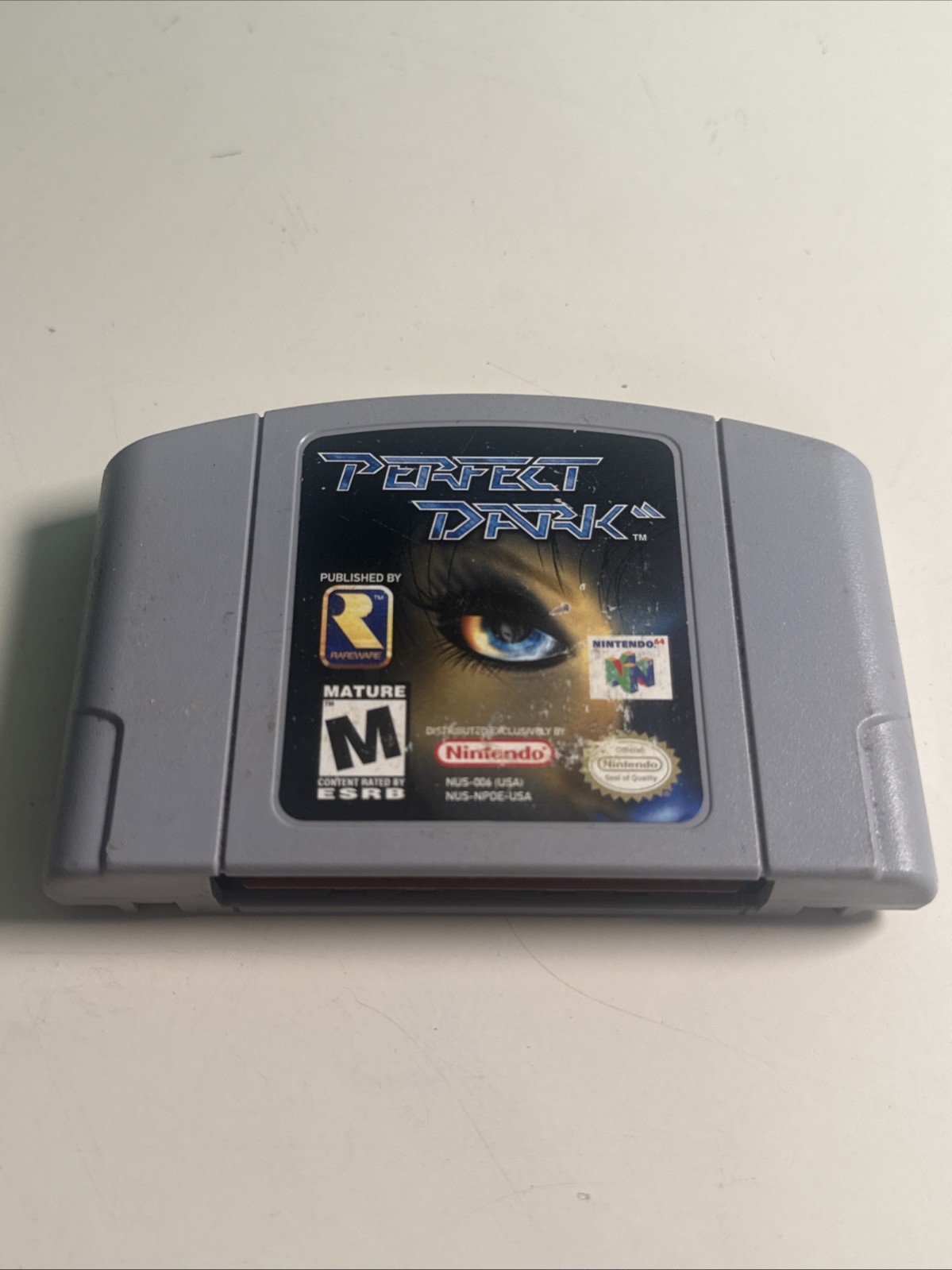 Perfect Dark Nintendo 64 N64 Authentic Cartridge Rareware Tested Works Perfect Dark Nintendo 64 N64 Authentic Cartridge Rareware Tested Works
