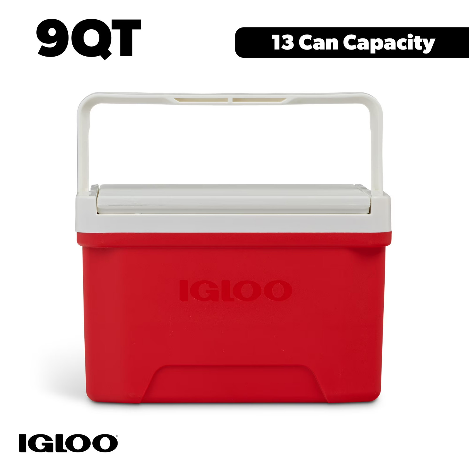 Igloo Small Cooler, 9 Quart Laguna Ice Chest, 13 Can Capacity, Red Igloo Small Cooler, 9 Quart Laguna Ice Chest, 13 Can Capacity, Red