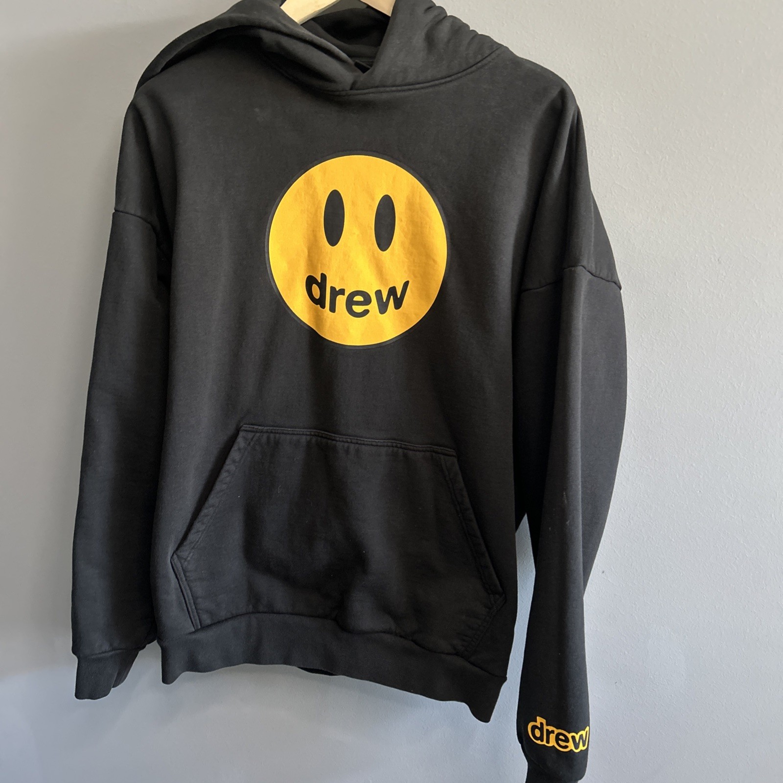 Drew House Justin Bieber Black Heavyweight Hoodie Size S 0023