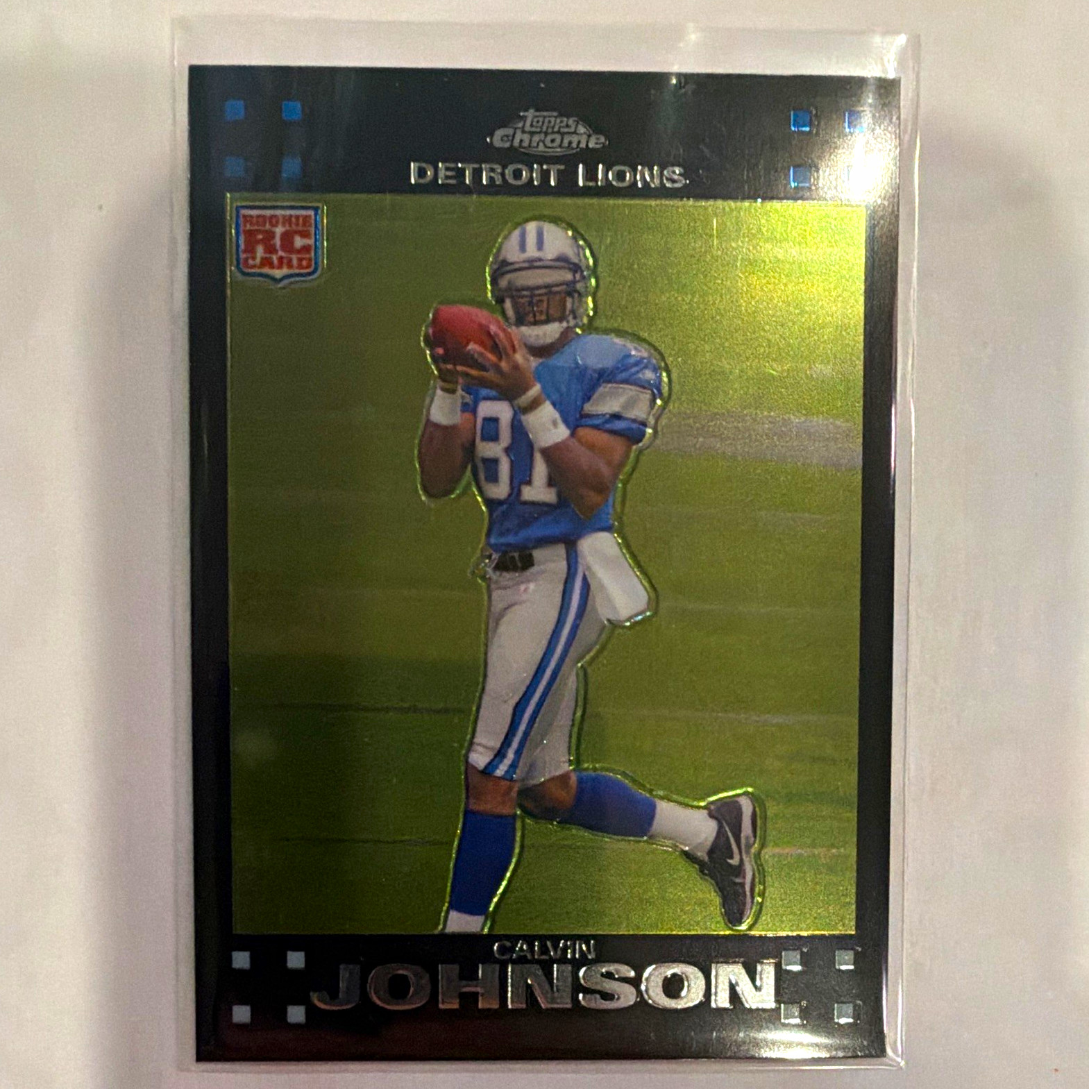 2007 Topps Chrome Calvin Johnson #TC200 Rookie Base Set Detroit Lions