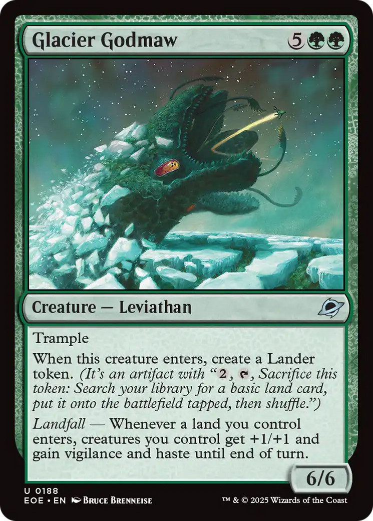 x1 Glacier Godmaw EOE Edge of Eternities MTG 188 M/NM 1x x1 Glacier Godmaw EOE Edge of Eternities MTG 188 M/NM 1x