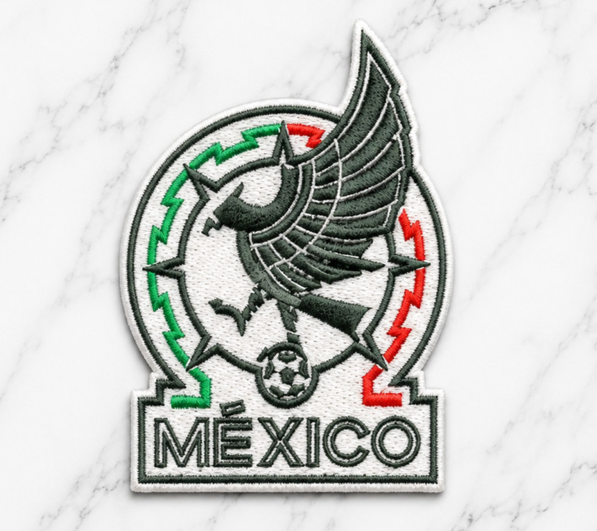 MEXICO SOCCER NATIONAL TEAM FIFA EMBROIDERED IRON ON PATCH 2.25 MEXICO SOCCER NATIONAL TEAM FIFA EMBROIDERED IRON ON PATCH 2.25