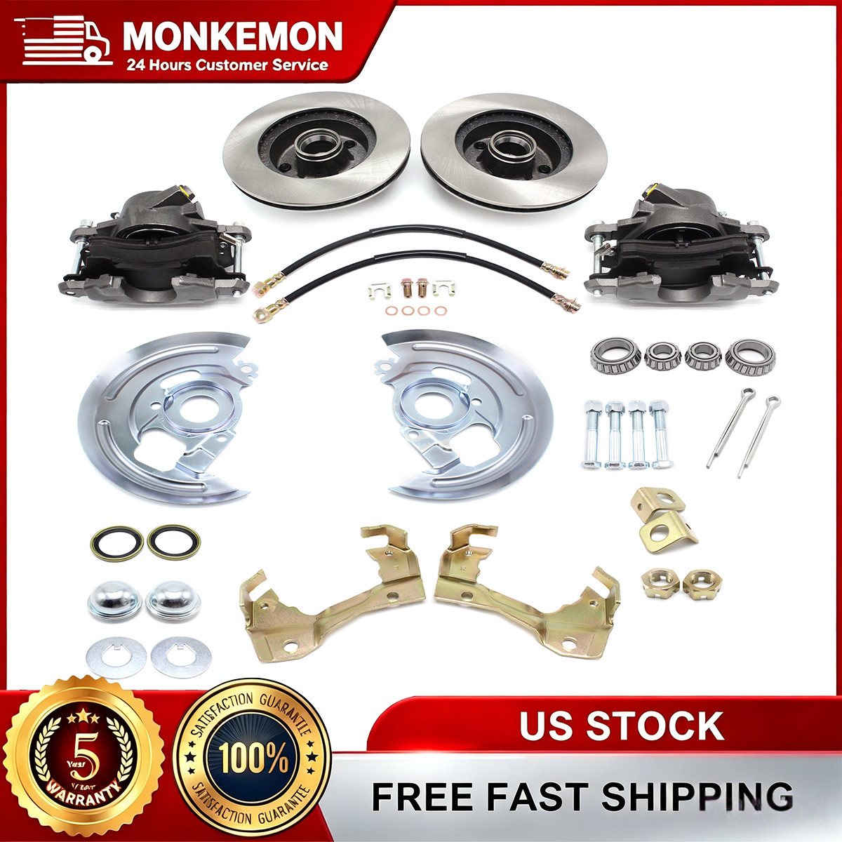 Deluxe Disc Brake Kit Fits 1964-1974 Chevy Full Size Car