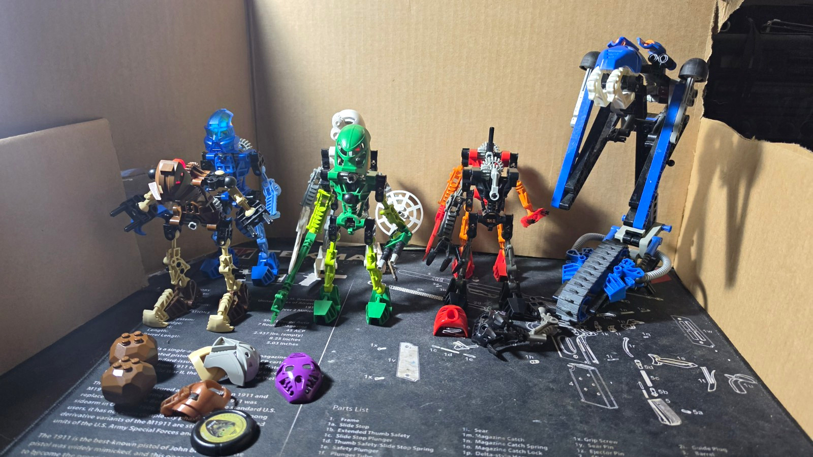 LEGO BIONICLE lot Original 6 Toa Mata amd Tarakava