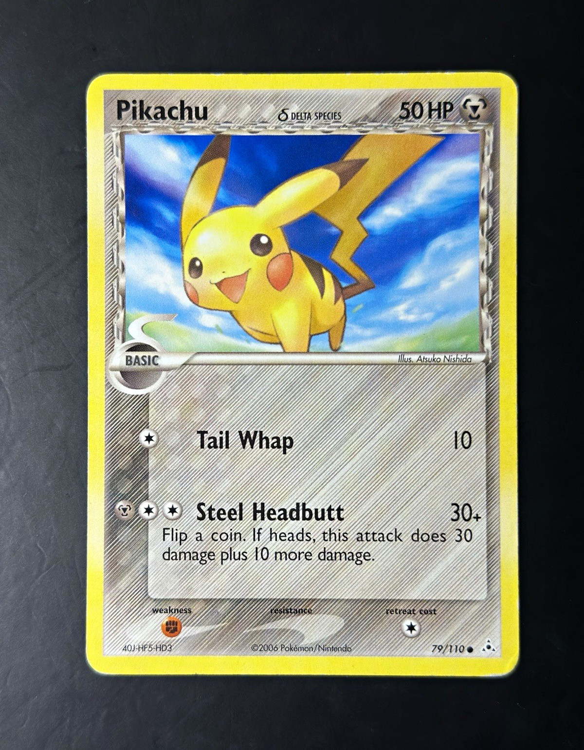 Pikachu 79/110 EX Holon Phantoms Delta Species Regular English 2006