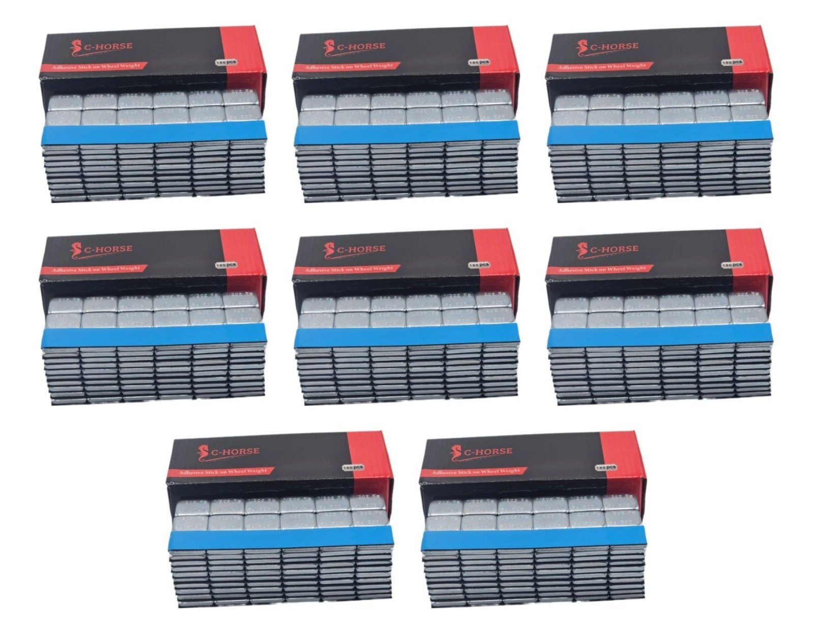 8 BOX 1440 pcs 1/2oz 0.50oz ZINC Coated Adhesive Stick on balance Wheel Weights
