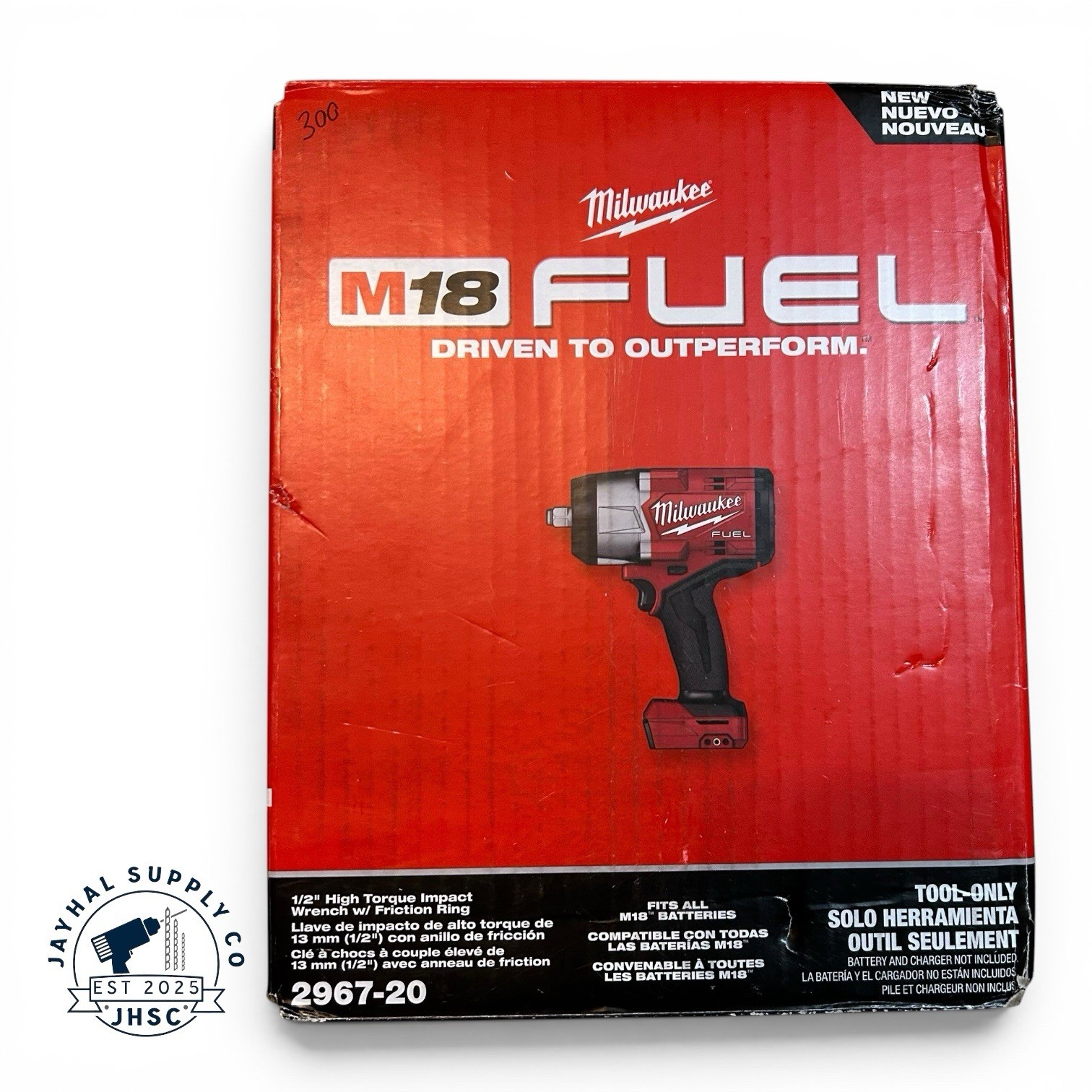 Milwaukee 2967-20 M18 FUEL 18V 1/2 in High Torque Impact Wrench w/Friction Ring