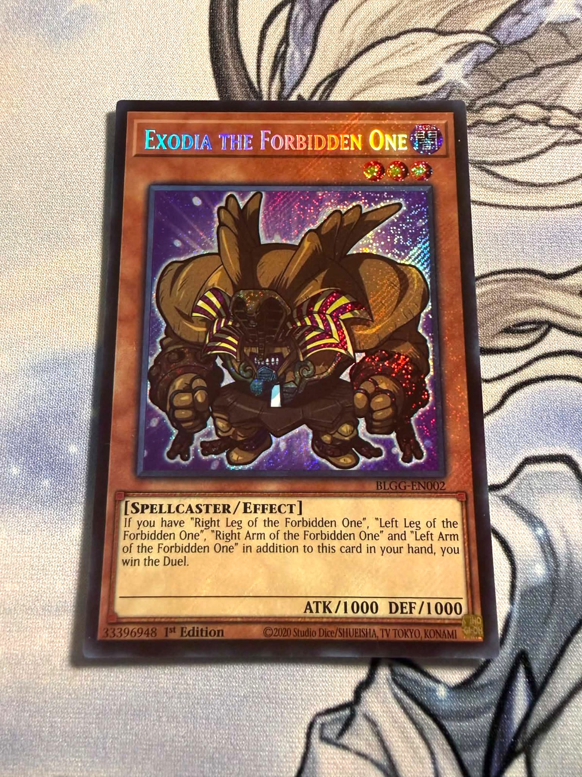 * EXODIA THE FORBIDDEN ONE * 1ST EDITION SECRET RARE (CHIBI) BLGG-EN002 YUGIOH