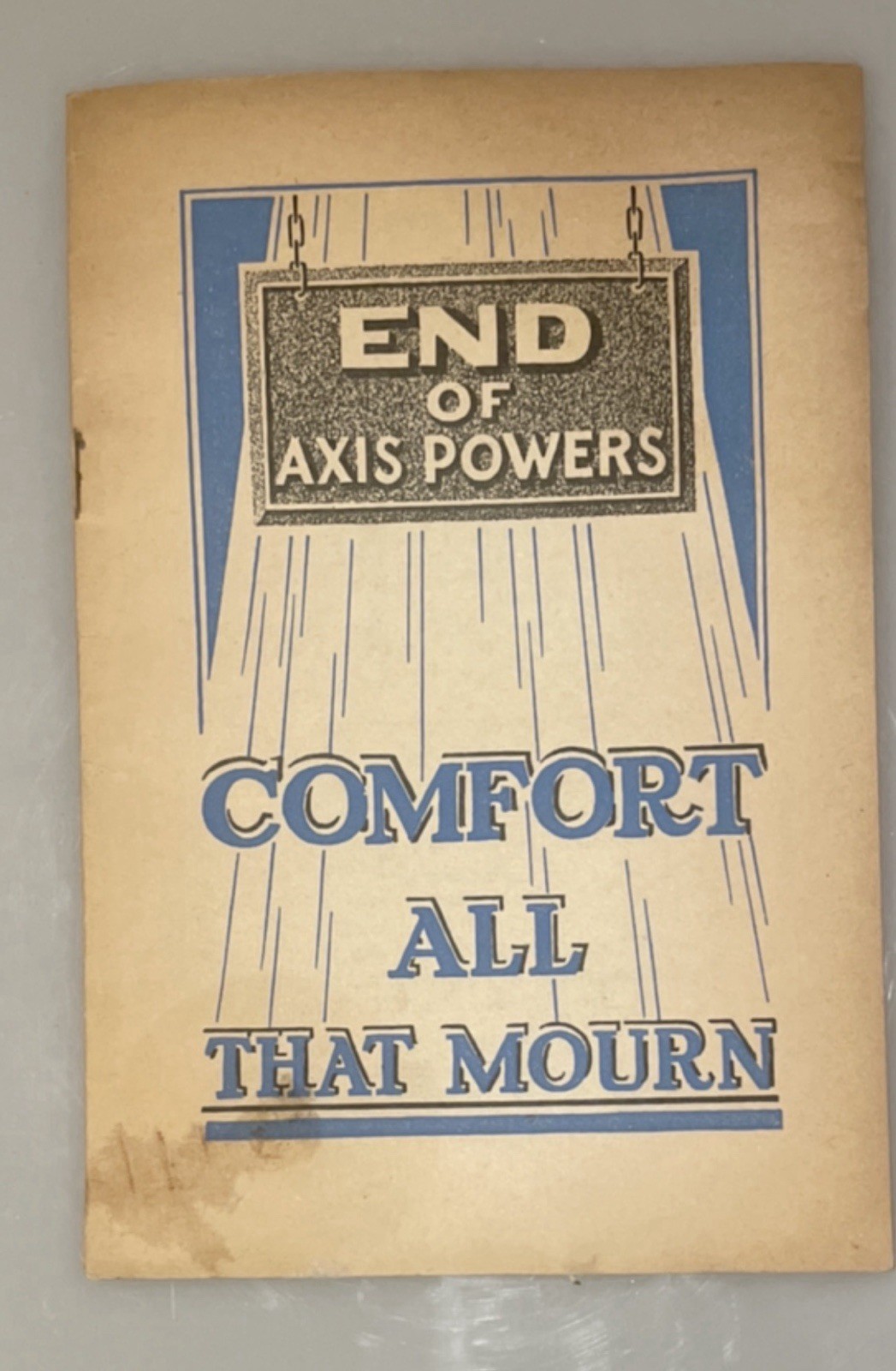 1941 End of Axis Powers Comfort All That Mourn JF Rutherford Watchtower WWII