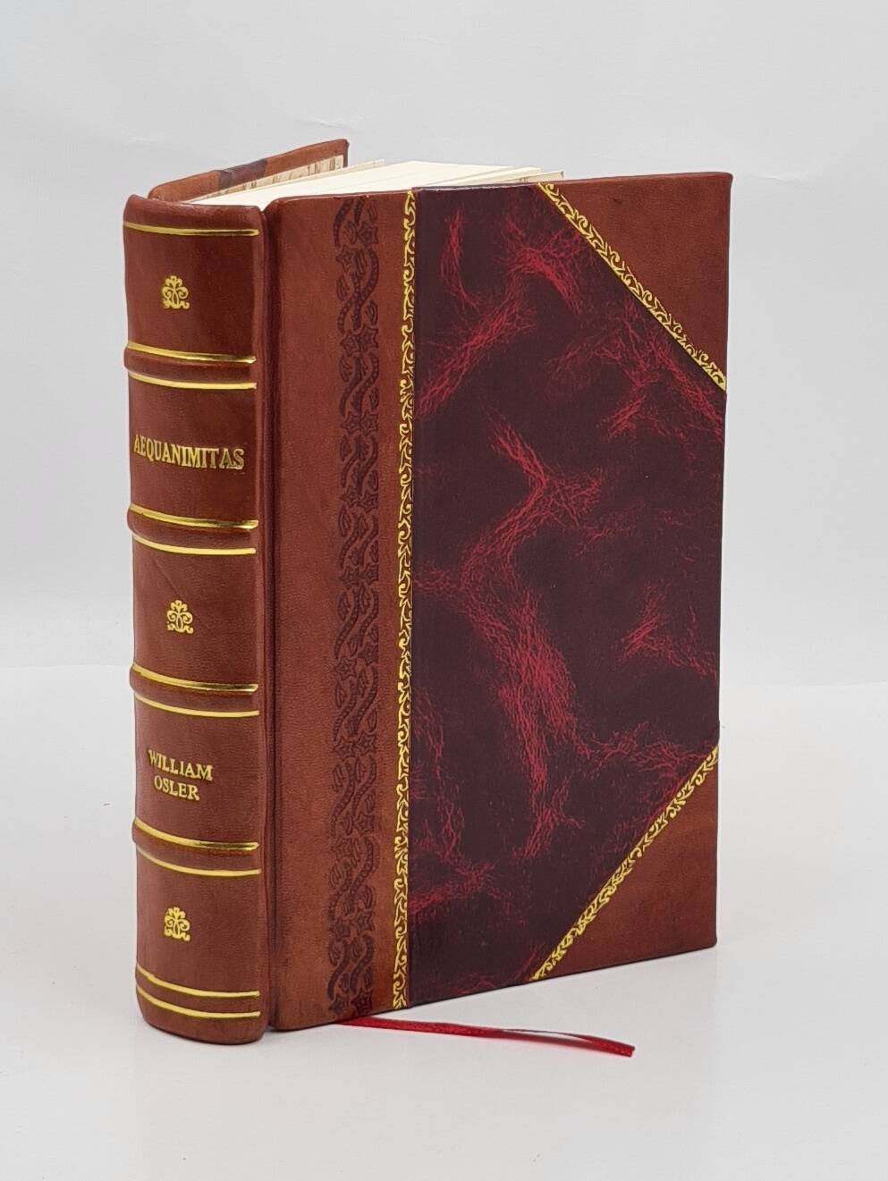 Aequanimitas Ed. 2Nd 1906 By Osler, William [Leather Bound]