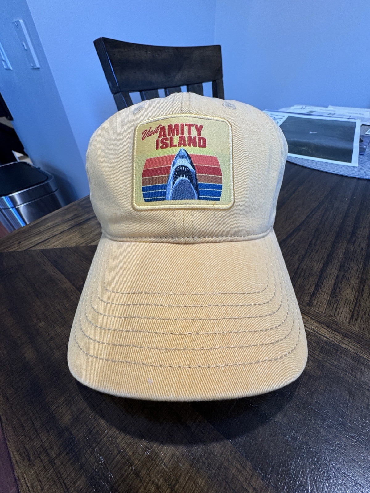 Universal Studios Jaws Yellow Visit Amity Island Cap