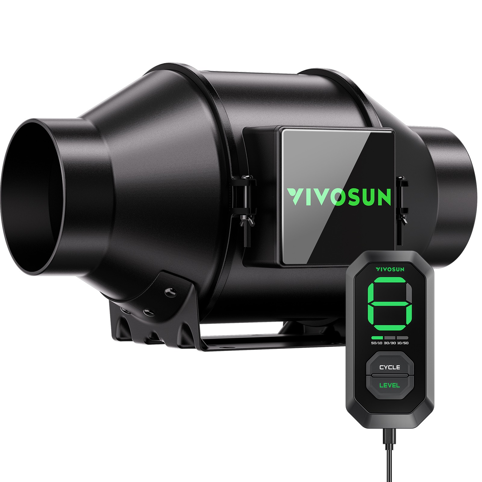 VIVOSUN AeroZesh G4/G6/G8 Inline Duct Fan Smart Ventilation System For Grow Tent