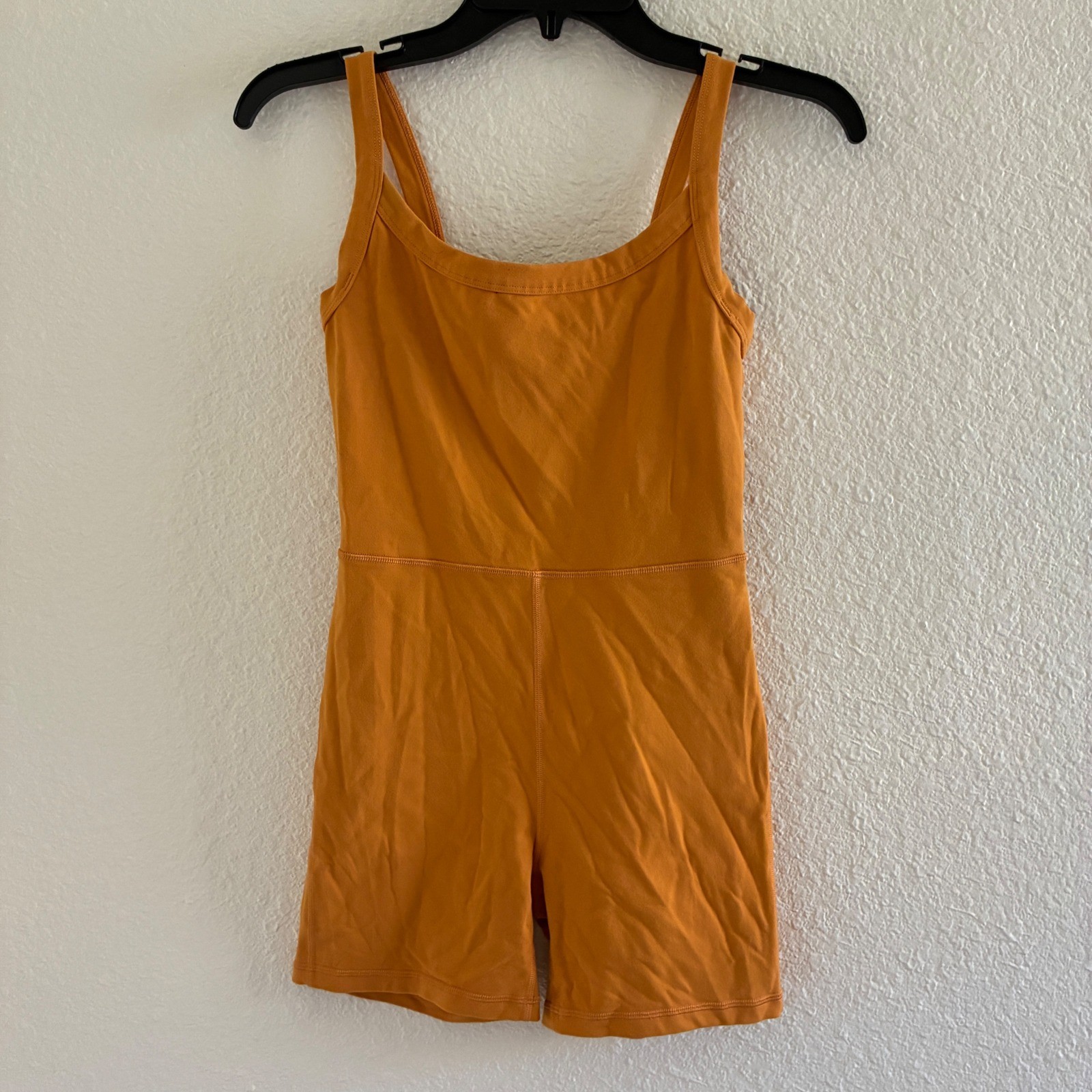 Wilfred Free Entice Romper Womens Size S Orange Pilates Athleisure Streetwear