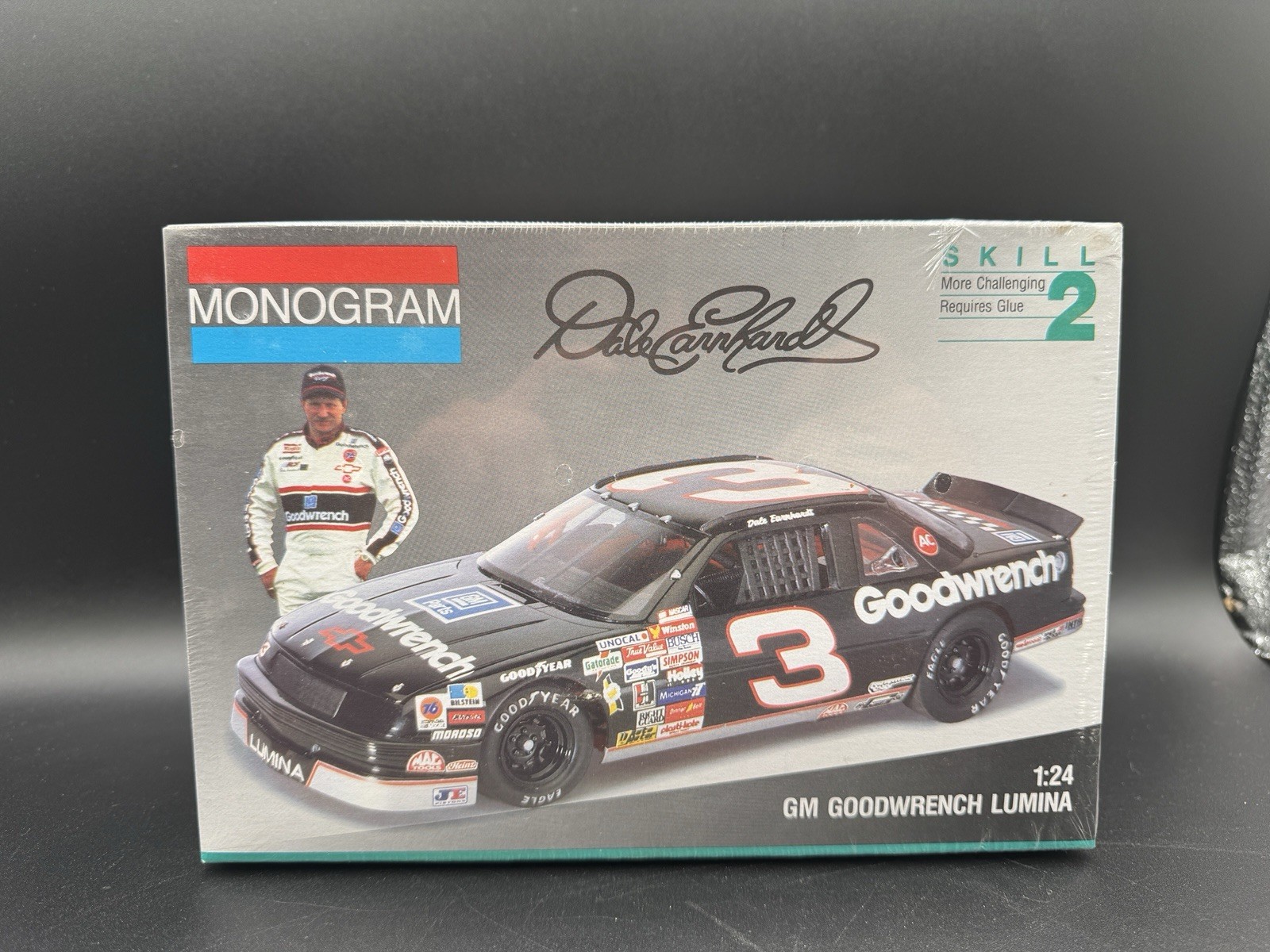Sealed Vintage Monogram #3 Dale Earnhardt Goodwrench Chevy Lumina 1/24 Model Kit Sealed Vintage Monogram #3 Dale Earnhardt Goodwrench Chevy Lumina 1/24 Model Kit