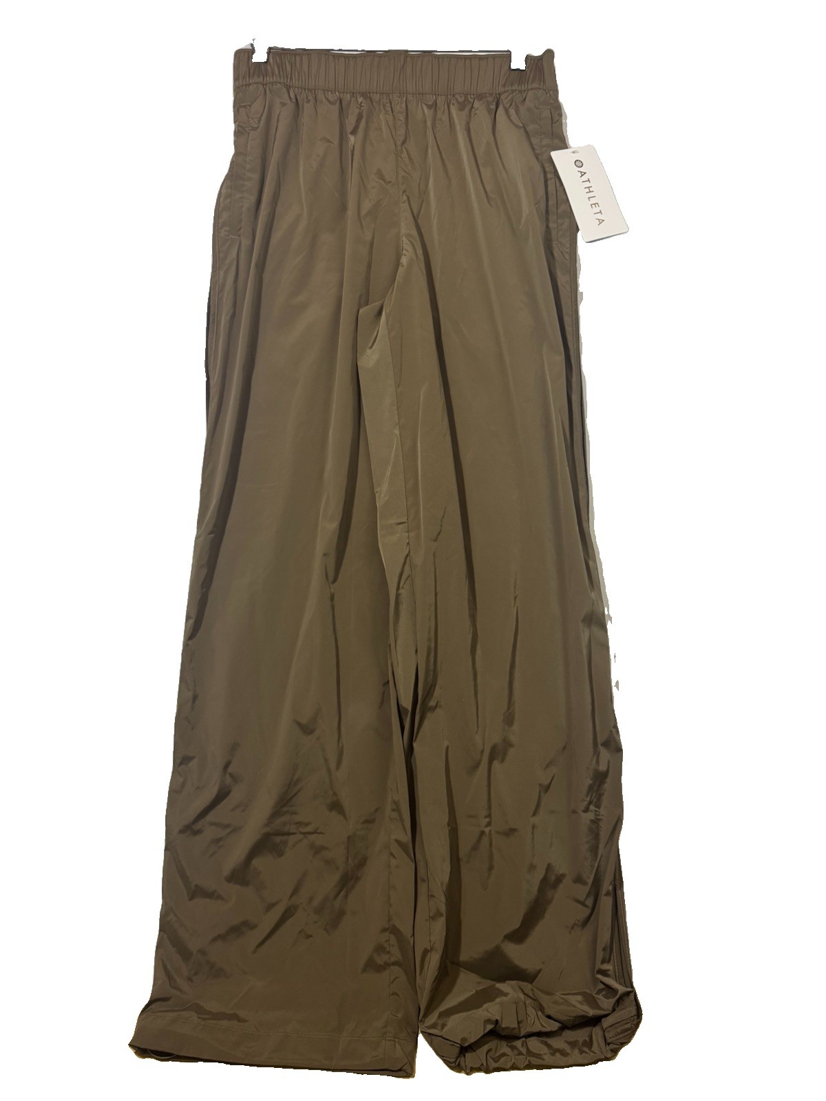 Athleta Rise Pant Brown XL High Rise Pantalon Wide Leg Track Pants NWT Athleta Rise Pant Brown XL High Rise Pantalon Wide Leg Track Pants NWT